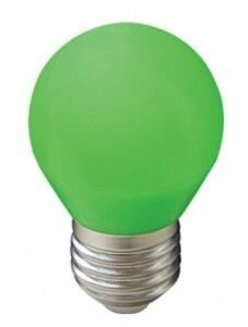 Светодиодная лампа G45 3W зеленый