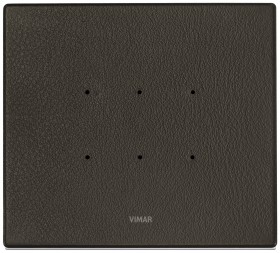 НАКЛАДКА EIKON TACTIL ДЛЯ 3 МОДУЛЕЙ, НАТУРАЛЬНАЯ КОЖА ТАБАК