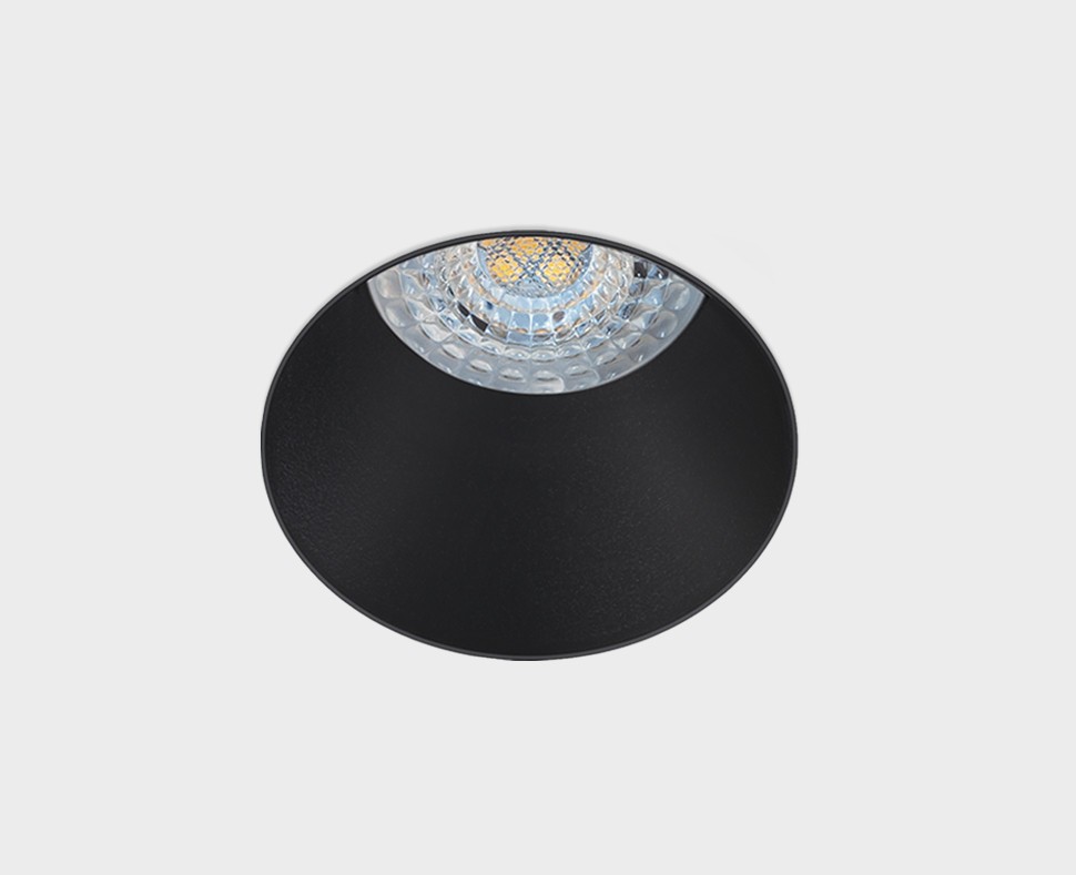 DL 2248 GU10 black светильник встраиваемый