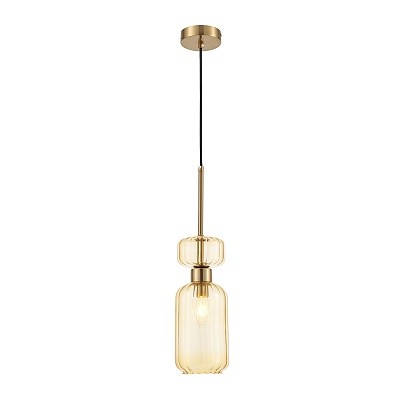 Подвесной светильник  Escada 1141/1S E14*60W Antigue copper/Amber