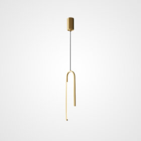 WIKI01. Подвесной светильник. Материал: металл/акрил; цвет корпуса: латунь; размеры (диаметр × высот