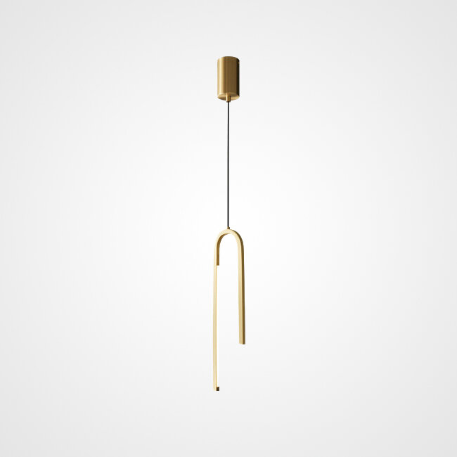 WIKI01. Подвесной светильник. Материал: металл/акрил; цвет корпуса: латунь; размеры (диаметр × высот