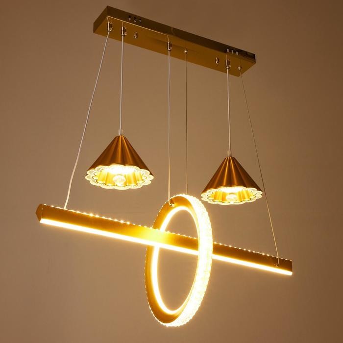 Светильник 1641/4 LED 160Вт 3000-6000К золото 73х29,5х129 см   6254586