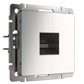 WL глянцевый никель Розетка Ethernet RJ-45