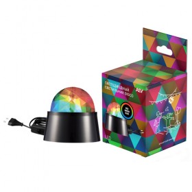 REV Лампа сд проекционная настольный светильник DISCO RGB 3W, шнур питания в комплекте
