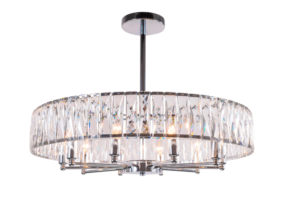 2432R/10A CHR+CL (1) Люстра NW