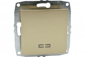 МОNО Выкл. 1 кл. с Подсв. Титан (12/60)