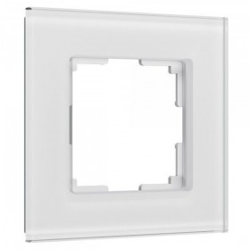 Рамка на 1 пост Senso (белый, стекло soft-touch)