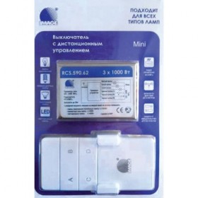 Выключатель с ДУ «RF-Мини». 3*1000Вт