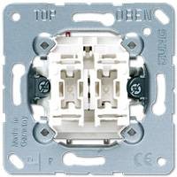 Jung Серия ECO Profi. Выключатель 2-клав. (сх.6+6) 10А 250В