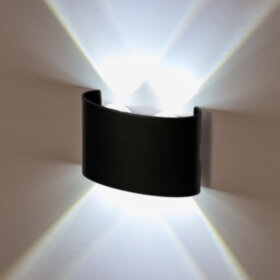 IL.0014.0001-4 BK Светильник настенный LED 4x1W 4200K Черный 220V IP54