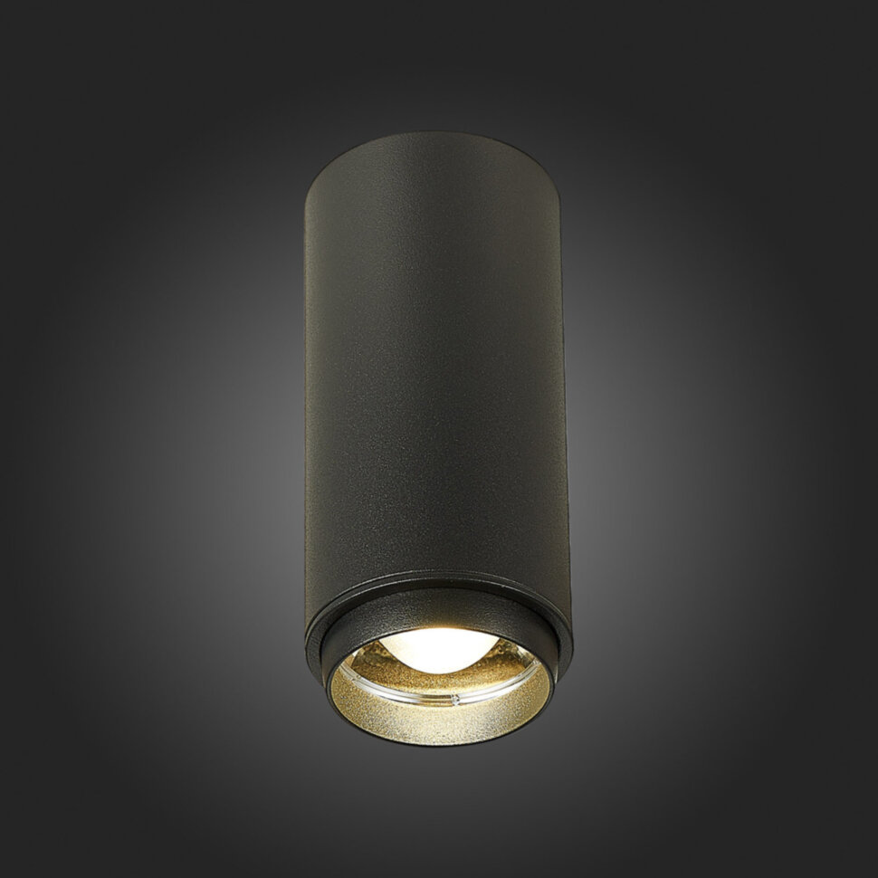 ST600.442.10 Светильник потолочный Zoom Черный LED 1*10W 4000K 1 000Lm Ra>80 15-60о IP20 D59xH130 17
