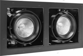 214028 Светильник CARDANO 16Х2 MR16/HP16 ЧЕРНЫЙ (в комплекте)