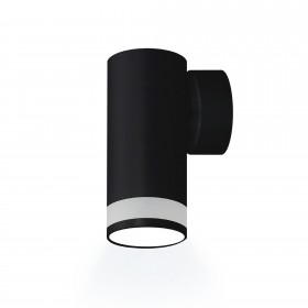 Светильник накладной ARTON, цилиндр, 55х110х85, GU10, алюминий/стекло, черный, Ritter