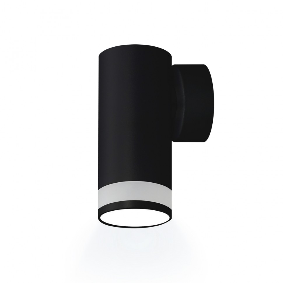 Светильник накладной ARTON, цилиндр, 55х110х85, GU10, алюминий/стекло, черный, Ritter
