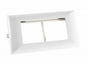 PM-45/4 Cуппорт для розетки 45х45 4 модуля (1шт), 1кор.=108шт. Экопласт