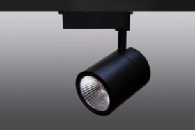 Трековый светодиодный светильник Track-114 (220V, черный корпус, 50W, однофазный, дневной)