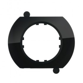 Рамка круглая промежуточная для 3-х и более постов из натурального темного стекла LK Vintage