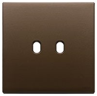 НАКЛАДКА VINTAGE, 2 МОДУЛЯ НА 2 ВЫКЛЮЧАТЕЛЯ, МЕТАЛЛ БРОШИРОВАННЫЙ ТЕМНАЯ БРОНЗА