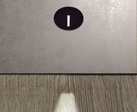 DL 3034 black 1W LED 3000K 50Lm with non dimmable driver 350MA 3V светильник встраиваемый