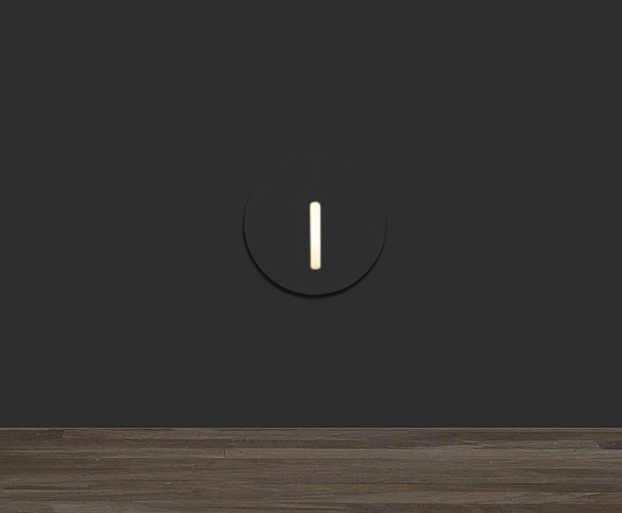 DL 3034 black 1W LED 3000K 50Lm with non dimmable driver 350MA 3V светильник встраиваемый