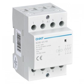 Контактор модульный NCH8-63/40 63А 4НО AC 220/230В 50Гц (R) CHINT 256101