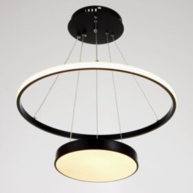 Светильник 1704/2BK LED 130Вт черный 50х50х3,5-103 см   6384200