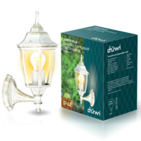 REV Светильник сад.-парк. duwi Sheffield бра вверх 390мм,60W,белое золото