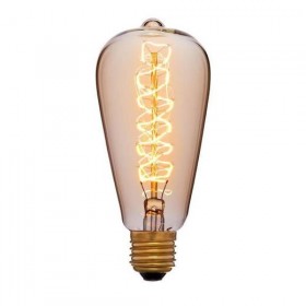 Лампа ST64 24F5 40W E27 Цвет золотой SUN LUMEN