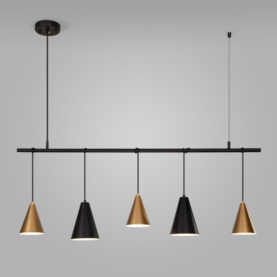 50088/5 черный/золото Светильник подвесной