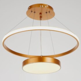 Светильник 1704/2GD LED 130Вт золото 50х50х3,5-103 см   6384201