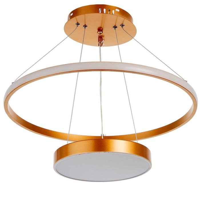 Светильник 1704/2GD LED 130Вт золото 50х50х3,5-103 см   6384201