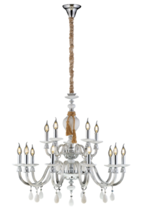 8250/10+5W CHROME+WHITE (1) Люстра