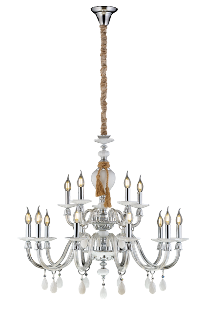 8250/10+5W CHROME+WHITE (1) Люстра