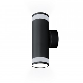 Светильник накладной ARTON, цилиндр, 55х175х85, 2хGU10, алюминий/стекло, черный, Ritter