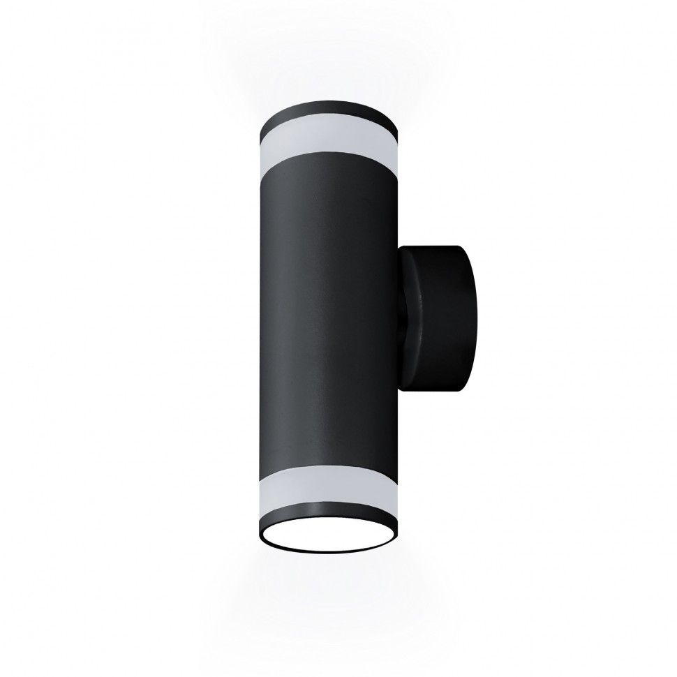 Светильник накладной ARTON, цилиндр, 55х175х85, 2хGU10, алюминий/стекло, черный, Ritter