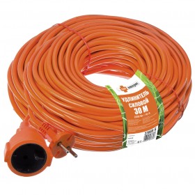 REV Удлинитель силовой шнур, ПВС 2х1,0 2200Вт, 30м б/з, 1гн.