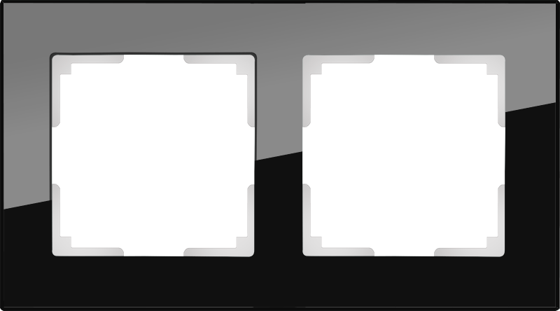WL черный,стекло 2 рамка WL01-Frame-02