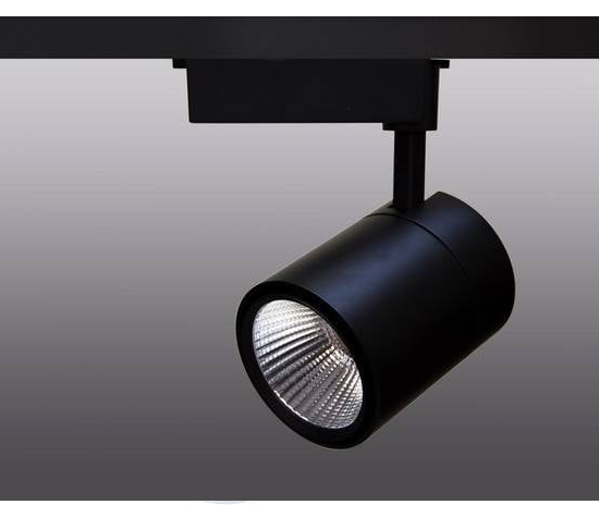 Трековый светодиодный светильник Track-114 (220v.черный корпус,50W. однофазный,дневной)