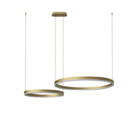 Подвес Тор матовое золото w90*60 (d40+60) h150 Led 60W (3000K)