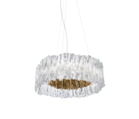 Люстра подвесная Alcor 1110310P/GD LED 50W 4000K/ white + gold