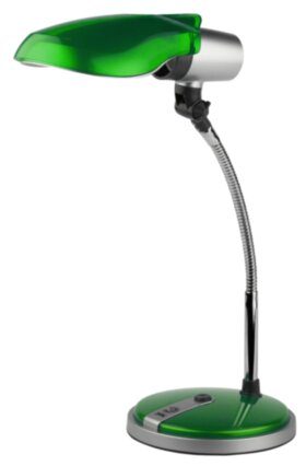 NE-301-E27-15W-GR ЭРА наст.светильник зеленый