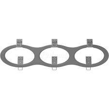 217939 Рамка INTERO 111 Triple ROUND СЕРЫЙ (в комплекте)