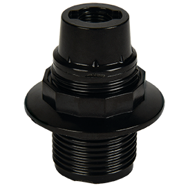 Ecola патрон с кольцом карболит E14 черный AB4TPBEAY