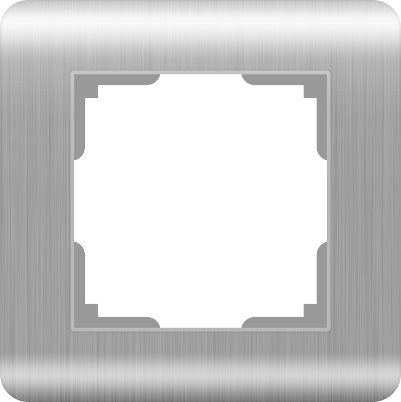 WL серебряный рифленный 1-ая рамка WL12-Frame-01