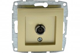 МОНО Механизм  Tv Розеткаконц. с Экраном Титан  (100/10)