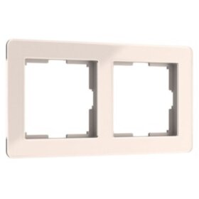 WL Рамка на 2 поста Acrylic (айвори)