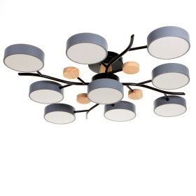 Люстра 1316/9GR LED 216Вт 3000-6000К серый 87х87х17 см   5572108