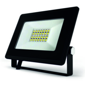 LEEK Прожектор с/д LED FL 20W BLACK (1/40) IP65 холодный белый