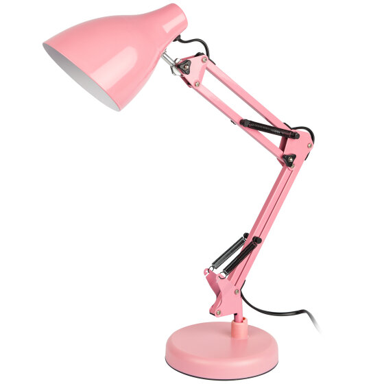 N-123-E27-40W-P Е27 ЭРА наст.светильник с основанием розовый
